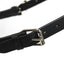Derby Originals New and Improved Premium Show Spotted Flat Leather Cattle Show Halter, Small/Medium/Large, Adjustable Fit with 48" Lead and 14" Chain, Durable Hardware, 1-Year Warranty