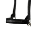 Derby Originals New and Improved Premium Show Spotted Flat Leather Cattle Show Halter, Small/Medium/Large, Adjustable Fit with 48" Lead and 19.5" Chain, Elegant Show Spots, 1-Year Warranty