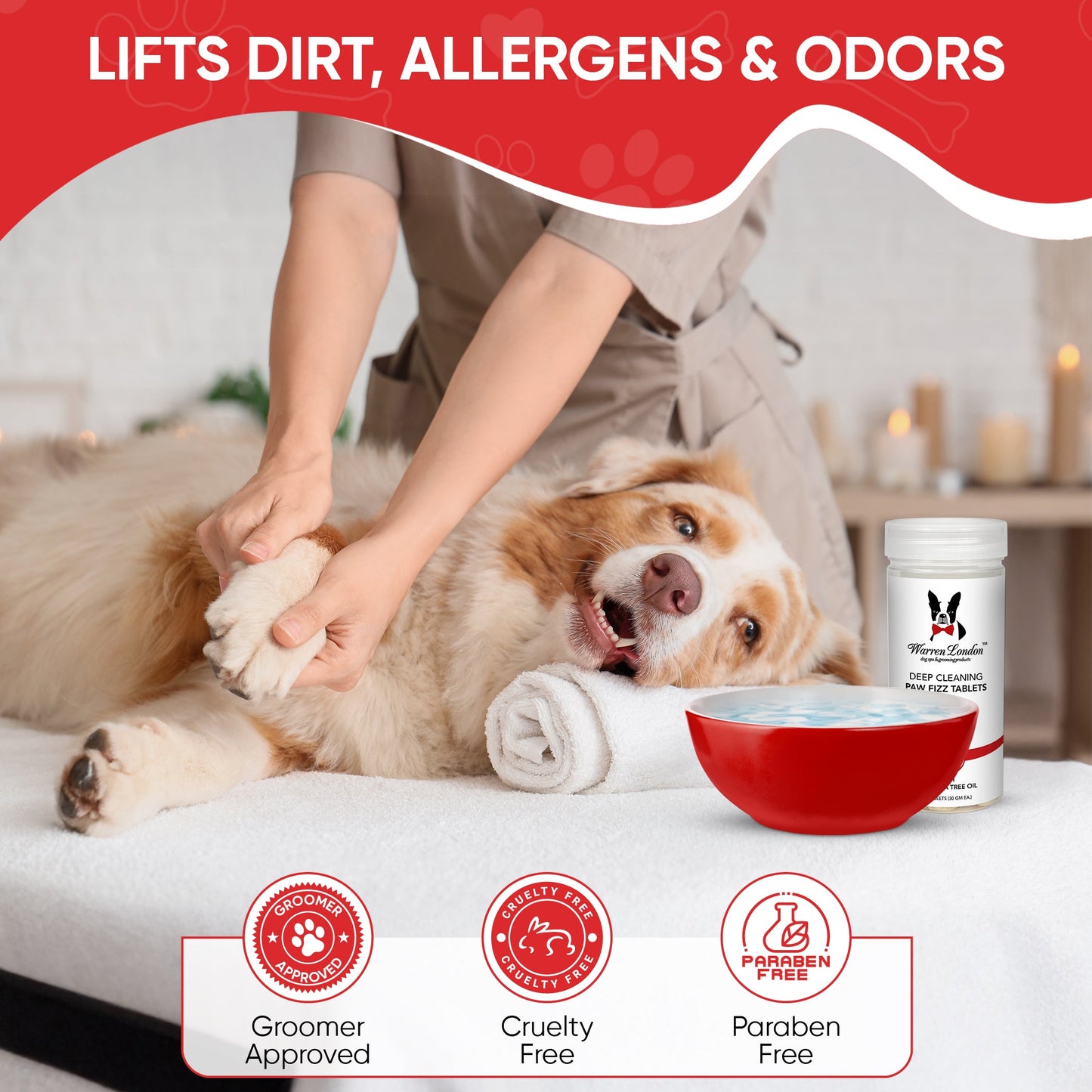 Deep Cleaning Paw Fizz Balls - Professional Size