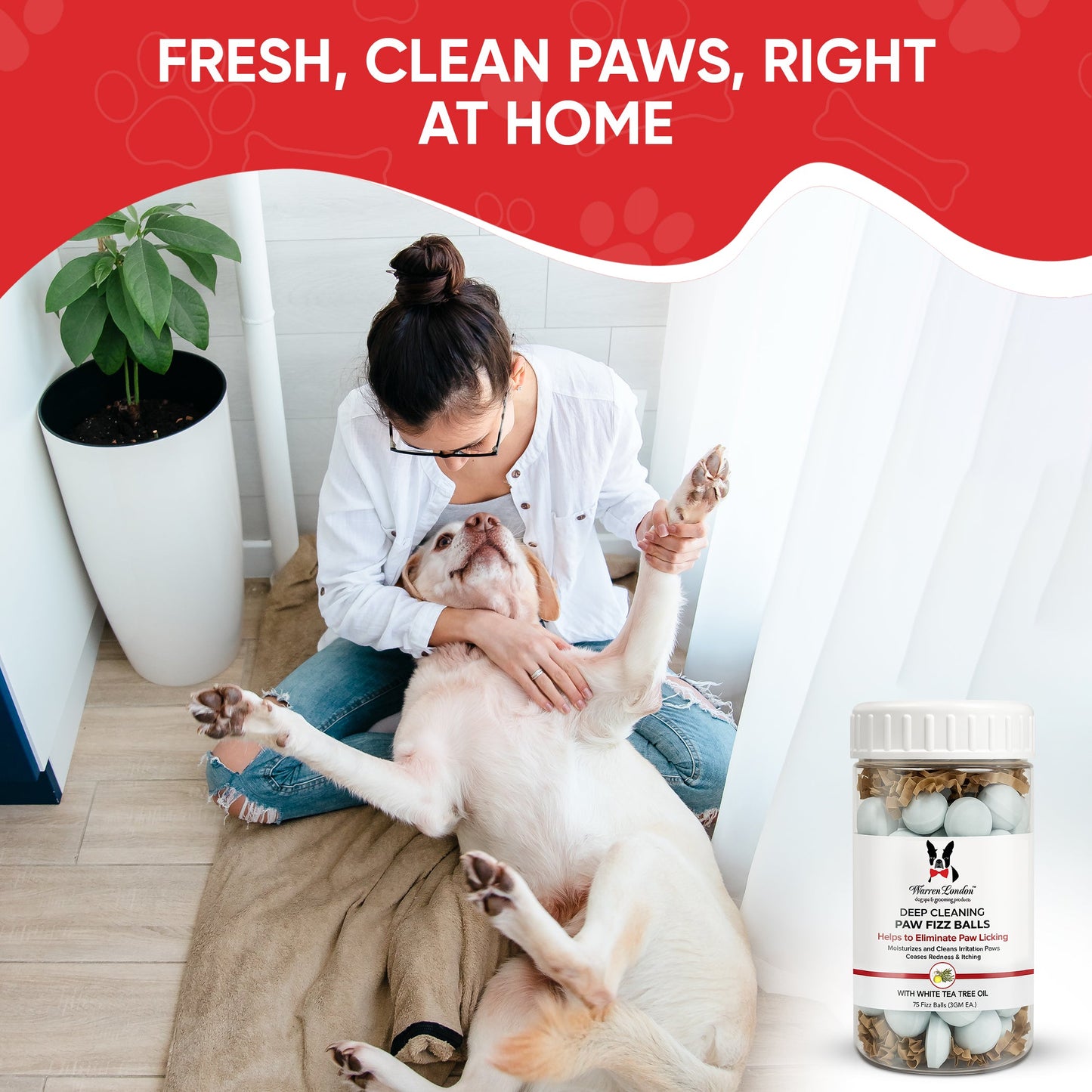 Deep Cleaning Paw Fizz Balls - Professional Size