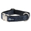 Industrial Geometric Black Velvet Essential Dog Collar