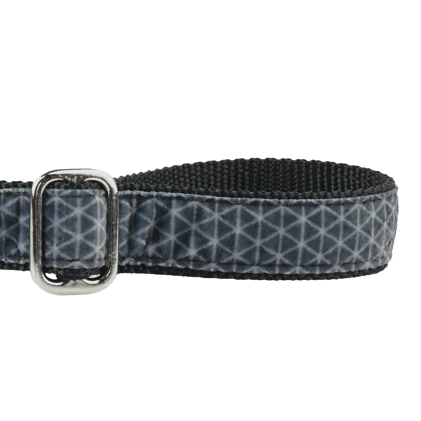 Industrial Geometric Black Velvet Essential Dog Leash