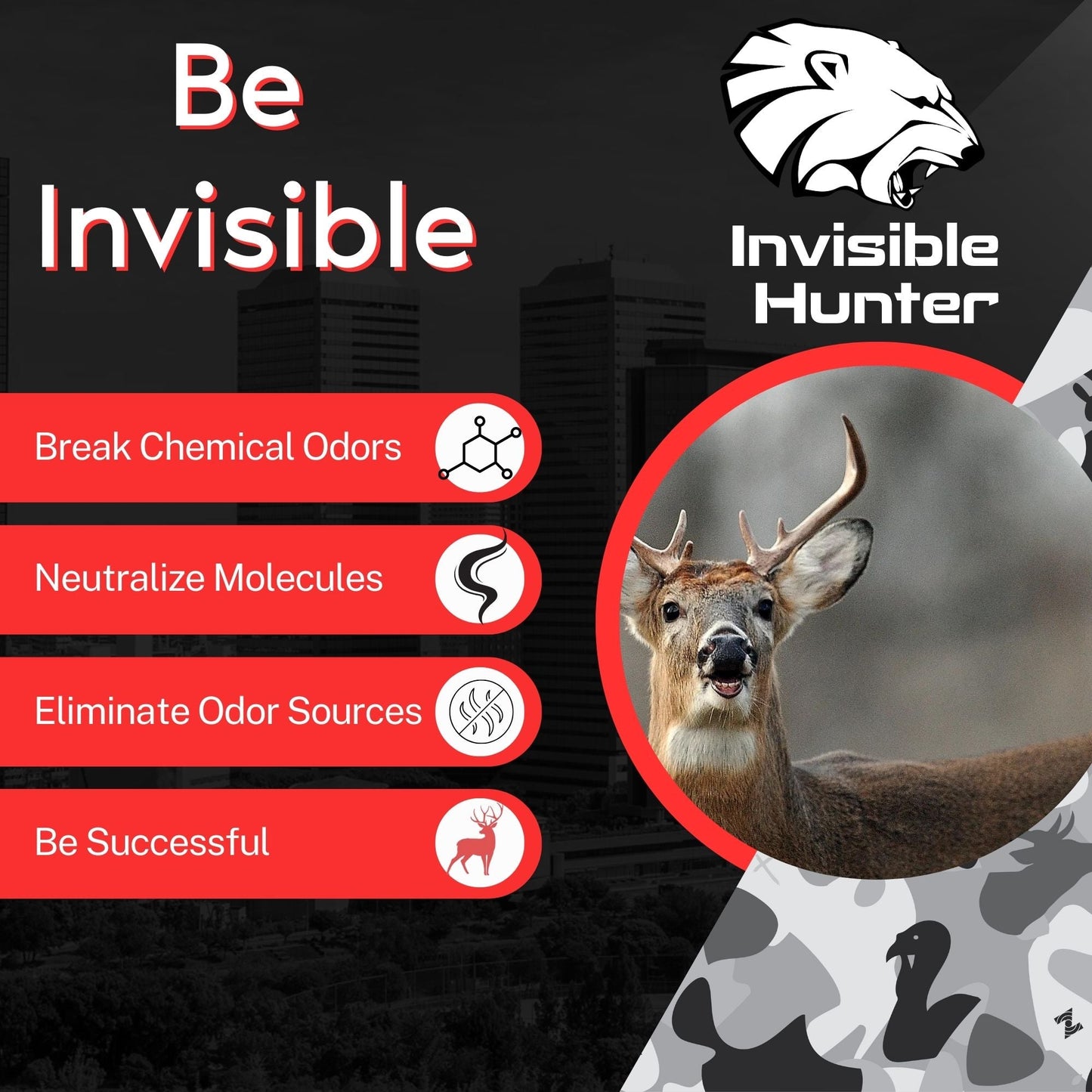 Invisible Hunter Scent Eliminator 8oz Refill