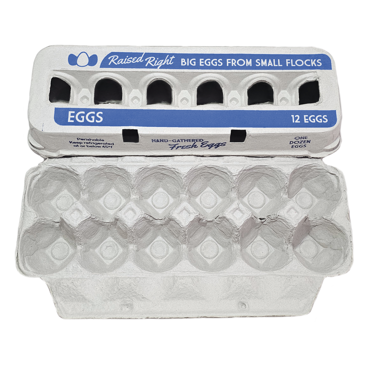 Henlay Jumbo Egg Cartons for 12 Farm Fresh Eggs – Durable & Reusable Egg Carton, 20 or 75 Pack