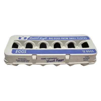 Henlay Jumbo Egg Cartons for 12 Farm Fresh Eggs – Durable & Reusable Egg Carton, 20 or 75 Pack
