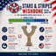 USA-K9 Stars and Stripes Wishbone Nylon Dog Chew Toy for Aggressive Chewers | USA Made