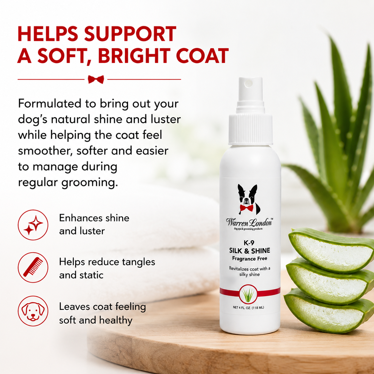 K9 Silk & Shine - Revitalize and Shines the Coat