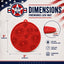 USA-K9 Fireworks Design eMat - Enrichment Lick Mat For Dogs and Cats - with Suction Cups | USA Made