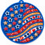 USA-K9 Stars and Stripes Design eMat - Enrichment Lick Mat For Dogs and Cats - with Suction Cups | USA Made