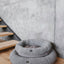 Chester & Lee | Furry Gray Donut Dog Bed