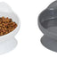 Kitty City Elevated Cat Bowls Set of 2 Whisker Friendly Raised 6.5oz Modern
