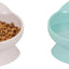 Kitty City Elevated Cat Bowls Set of 2 Whisker Friendly Raised 6.5oz Modern