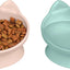 Kitty City Elevated Cat Bowls Set of 2 Whisker Friendly Raised 6.5oz Modern
