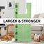 Large Green Cat Litter Bags – 10" x 20" with 7" Gusset & Handles – Made in USA