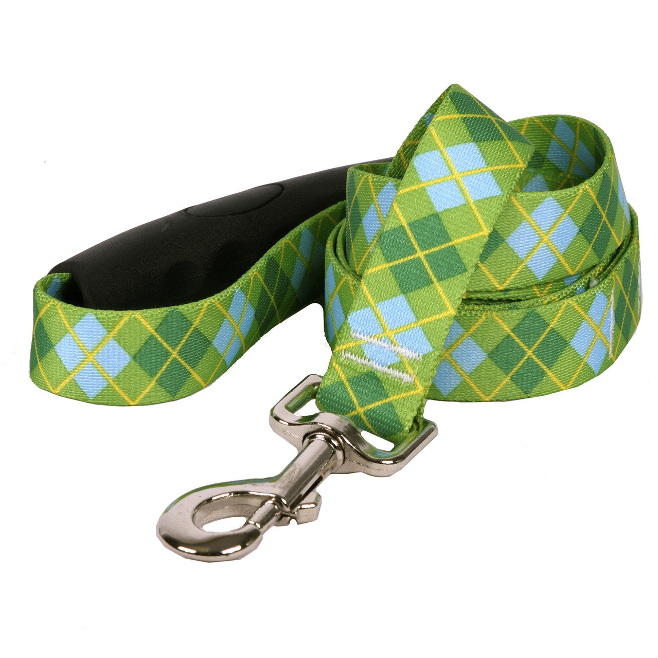 Lime Argyle Dog Leash