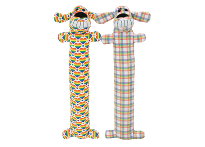 Multipet Loofa Dog Rainbow (12")