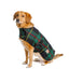 Navy Tartan Plaid Blanket Dog Coat