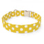 Lemon Polka Dot Dog Collar