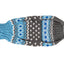 Light Blue Fair Isle Dog Sweater