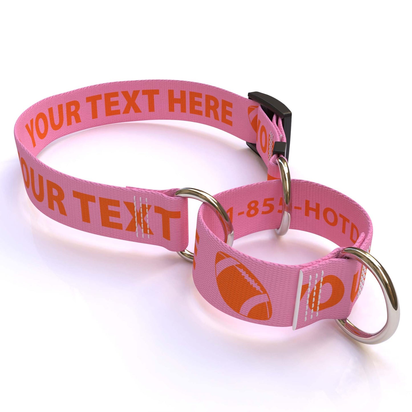 Personalized Martingale Collar with Name - Solid Colors