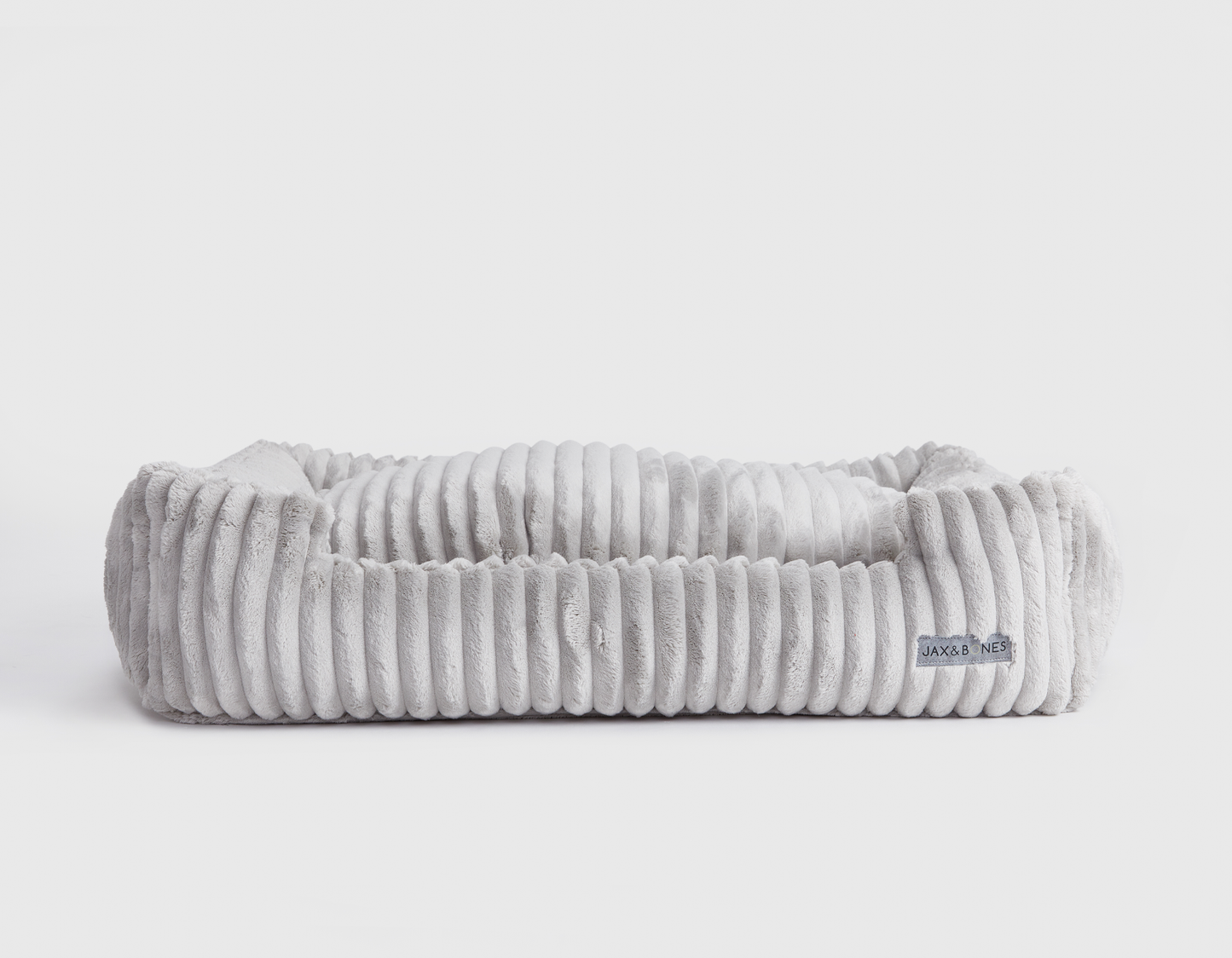 Luna Grey Corduroy Lounge Dog Bed