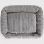 Luna Grey Corduroy Lounge Dog Bed