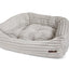 Luna Grey Napper Dog Bed with Bolsters
