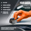 MedPride Maxx Strength Nitrile Industrial Orange Gloves, 8 Mil Thick - 100 Gloves / Case of 10 (1000 Count)