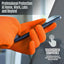 MedPride Maxx Strength Nitrile Industrial Orange Gloves, 8 Mil Thick - 100 Gloves / Case of 10 (1000 Count)