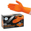 MedPride Maxx Strength Nitrile Industrial Orange Gloves, 8 Mil Thick - 100 Gloves / Case of 10 (1000 Count)