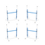 Better Sporting Dogs Adjustable Dog Agility Bar Jumps