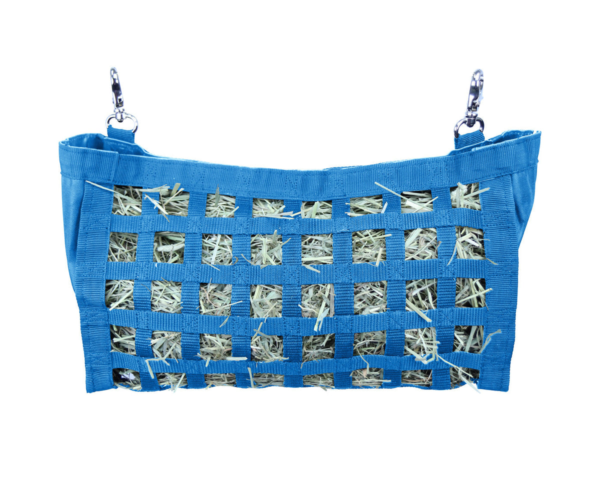 CuteNFuzzy Rabbit & Guinea Pig Hay Bag Feeder with Super Tough Bottom® Design | 56 Ultra Slow Feed Openings | Medium 15" x 9" x 5" Front Web Hay Feeder | Less Waste, Cleaner Cage | Made in USA Design