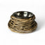 Rattan Pet Bowl with Food-Grade Stainless Steel Bowl