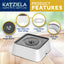 Katziela No Spill Dog & Cat Water Bowl - 35oz Slow Feeder, No Drip, Non-Slip Design