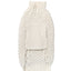Natural Cable Knit Dog Sweater