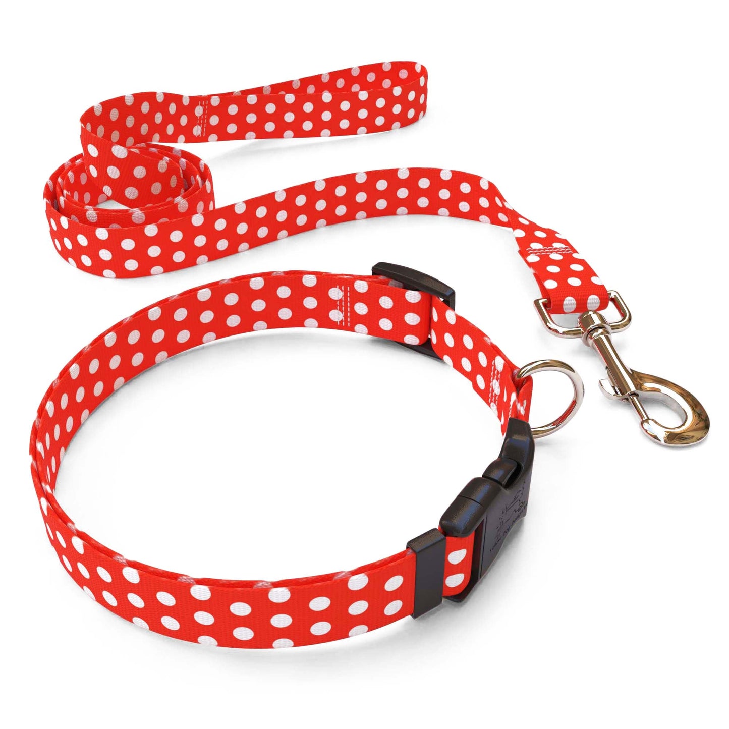 Red Polka Dot Dog Collar