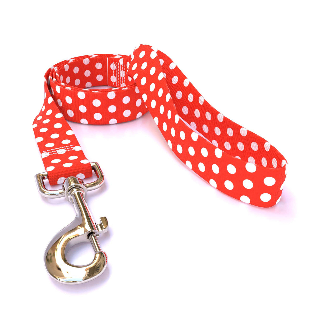 Red Polka Dot Dog Leash