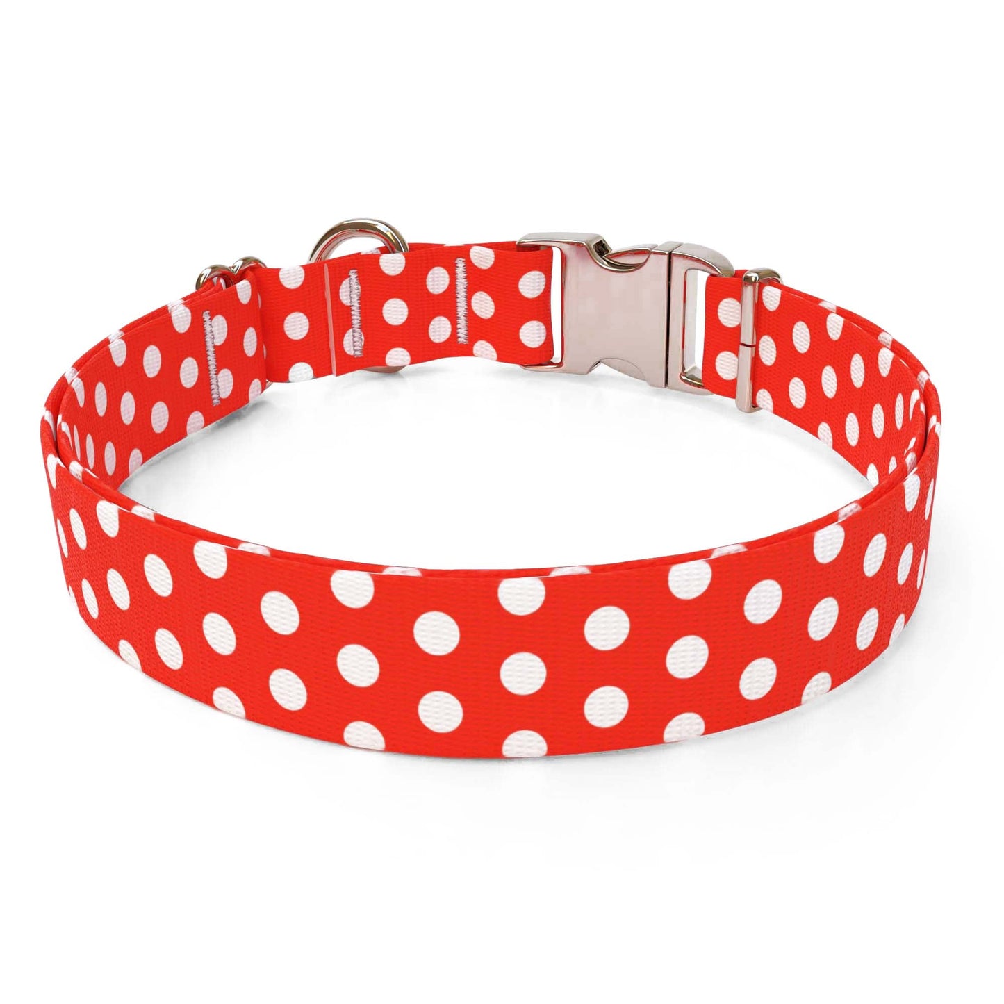 Red Polka Dot Dog Collar