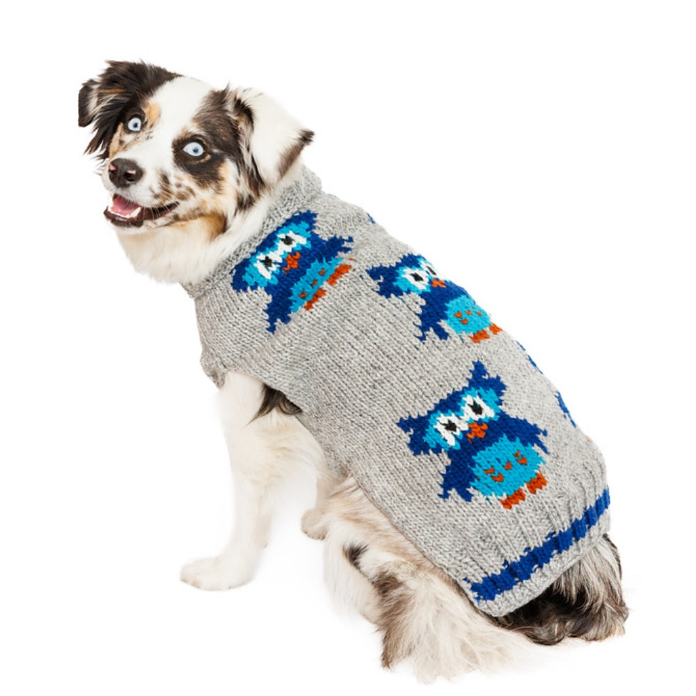 Owl Wool Dog Sweater