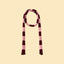 Rosé Bliss Thin Useless Striped Scarf (Free with Matching Sweater Purchase)