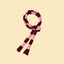 Rosé Bliss Thin Useless Striped Scarf (Free with Matching Sweater Purchase)