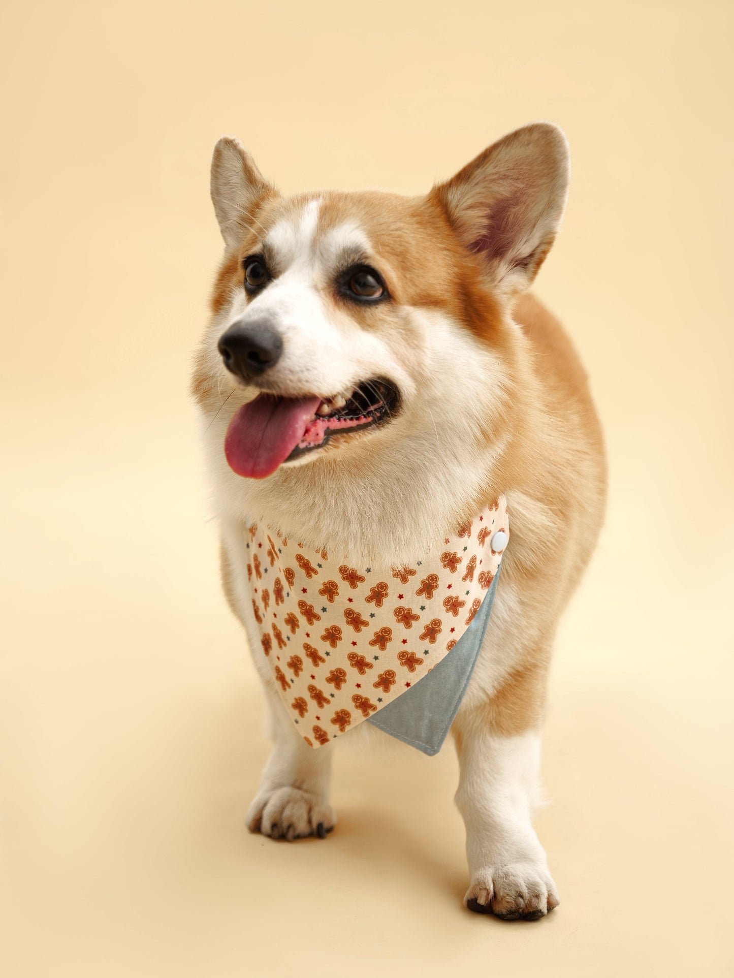 Gingerbread Man Joy Handmade Bandana