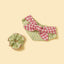 Picnic Bliss Floral Gingham Print  Handmade Scrunchie