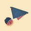 Park Day Denim Gingham Print Handmade Bandana