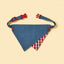 Park Day Denim Gingham Print Handmade Bandana