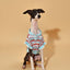 Pet & Me Spring Summer Ocean Blue Ruffle Crochet Short Sleeve Polo Shirt