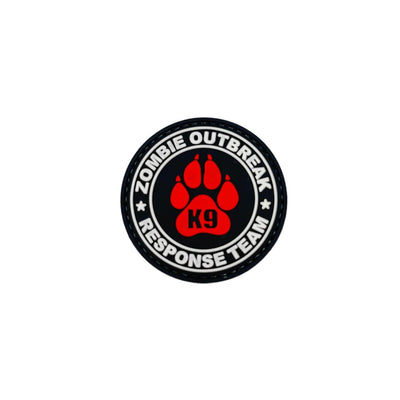 ZOMBIE OUTBREAK Red PVC Morale Patch