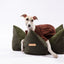 OULU X PEHOM - CUDDLE PET PILLOW BED- Navy Blue / Olive Green / Canyon Brown