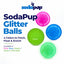 Glitter Ball  Dog Toy | Soft PUP-X Rubber Floating Fetch Ball with Treat Dispenser | USA Made