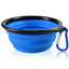 Single Blue Silicone Collapsible Travel Bowl - 12oz